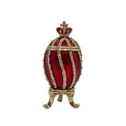 Faberge egg "Twisted with crown"