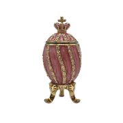 Faberge egg "Twisted with crown"