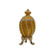 Faberge egg "Twisted with crown"