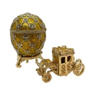 Faberge egg "With carriage" large