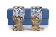 Mini Shot Glasses Mighty Beasts  Wolf & Hare (Set of 2)