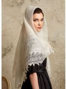 Orenburg lace shawl White