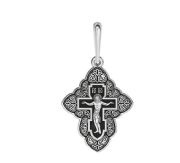 Orthodox Cross with the Crucifixion of Christ