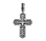 Orthodox Cross with the Crucifixion of Christ