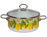 Enameled pan 3L Lemon