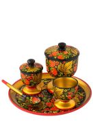 "Khokhloma" Table Set — 5 pcs