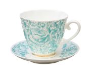 Tea cup with saucer Green summer