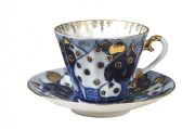 Tea cup with saucer  Radial Russian domes