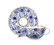 Tea cup with saucer  Tulip Winding twig