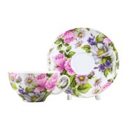 Tea cup with saucer White Swan Precious Moment