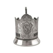 Tea Glass Holder "Wood-grouse"