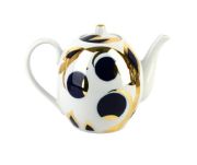 Teapot Cobalt Apples