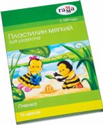 Wax-based play dough "Bee", 16 colors Wax-based play dough "Bee", 16 colors