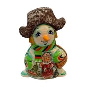 Wooden Russian Snowman